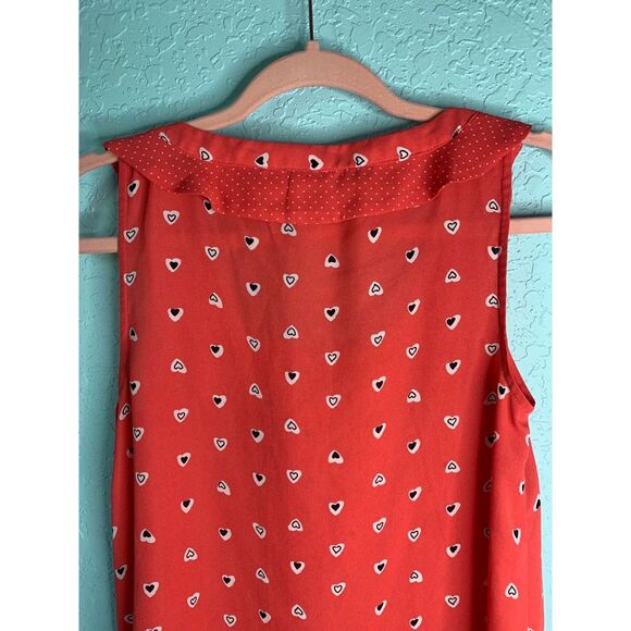 Disney Collection by Lauren Conrad heart sleeveless blouse size extra small - Picture 5 of 5